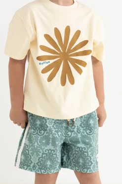 Kids Sun Ra SS T-Shirt Natural White