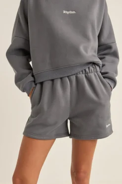 Logo Fleece Shorts Charcoal