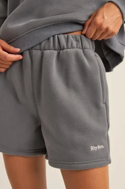 Logo Fleece Shorts Charcoal