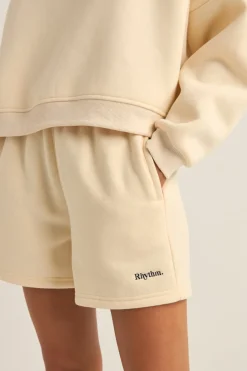 Logo Fleece Shorts Oatmeal