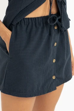 Louise Check Skort Navy