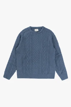 Mohair Fishermans Knit Slate