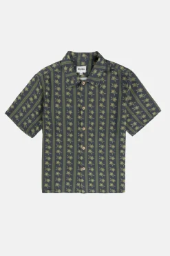 Overlap Ss Shirt Stone Blue