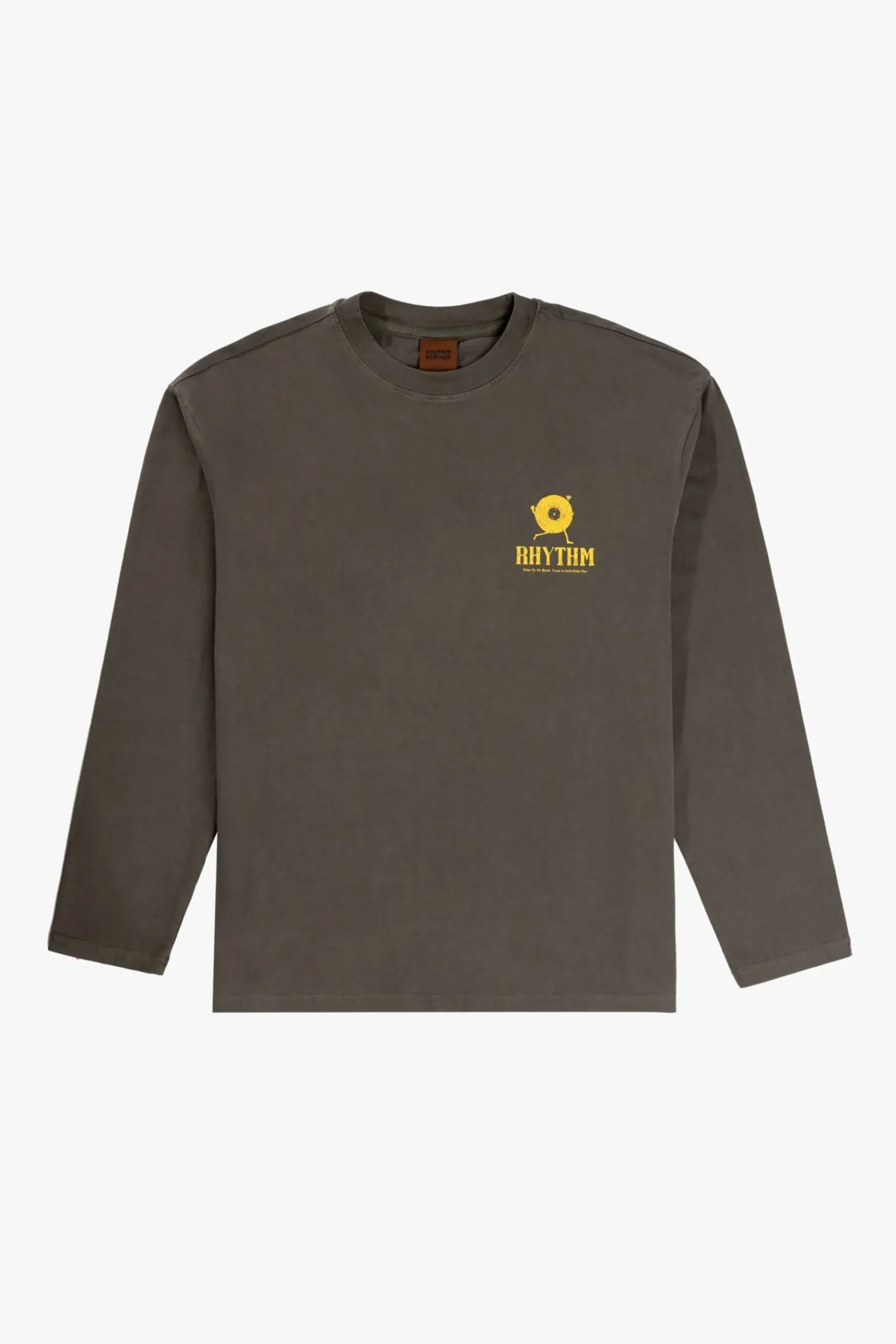 Record Vintage Ls T-Shirt Vinatge Black