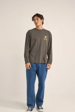 Record Vintage Ls T-Shirt Vinatge Black