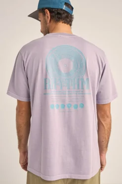 Record Vintage Ss T-Shirt Plum