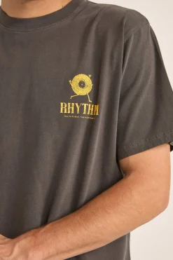 Record Vintage Ss T-Shirt Vintage Black