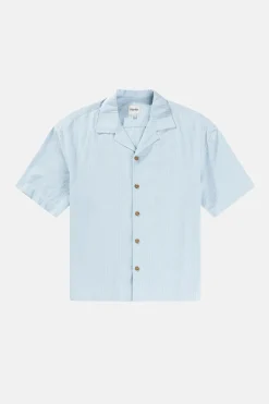 Relaxed Stripe Ss Shirt Blue