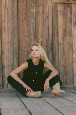 Riley Denim Vest Vintage Black