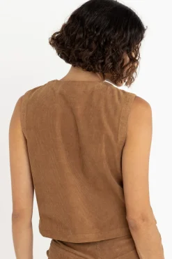 Sadie Corduroy Vest Cedar