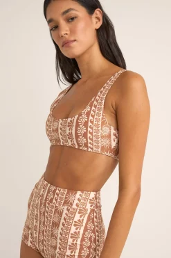 Seafarer Crop Top Brown