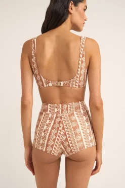 Seafarer Crop Top Brown