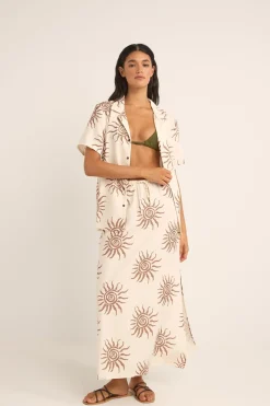 Seafarer Maxi Skirt Brown