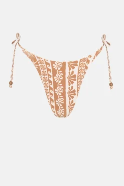 Seafarer Tie Side Hi Cut Pant Brown