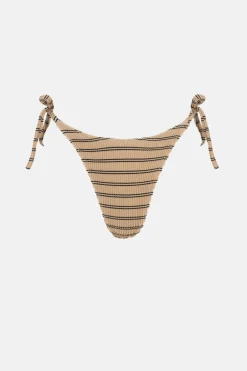 Sol Stripe Tie Side Hi Cut Pant Black