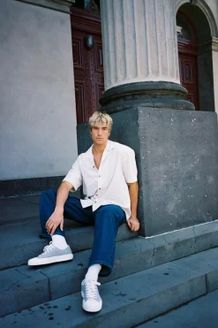 Stripe Exchange Relaxed Ss Shirt Brown