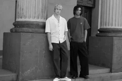 Stripe Exchange Relaxed Ss Shirt Brown