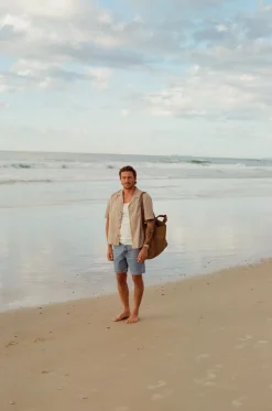 Subtle Distress Short Blue