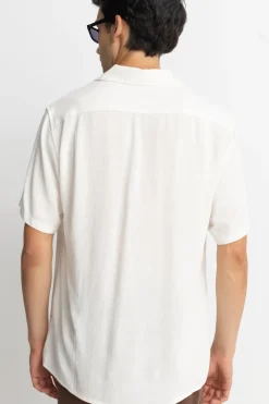 Textured Linen SS Shirt Natural