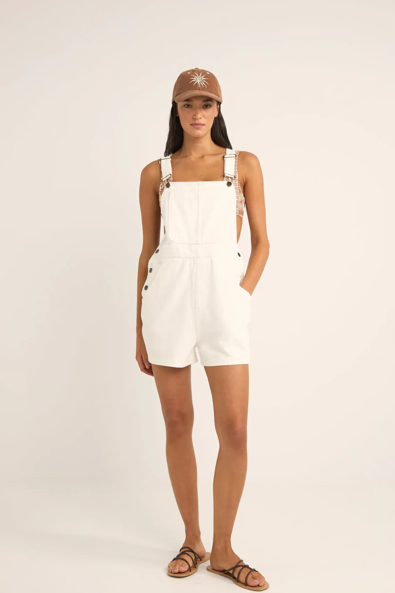 Tides Short Overall White