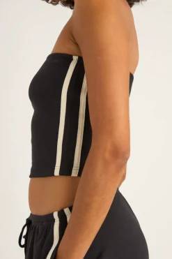 Track Bandeau Top Black