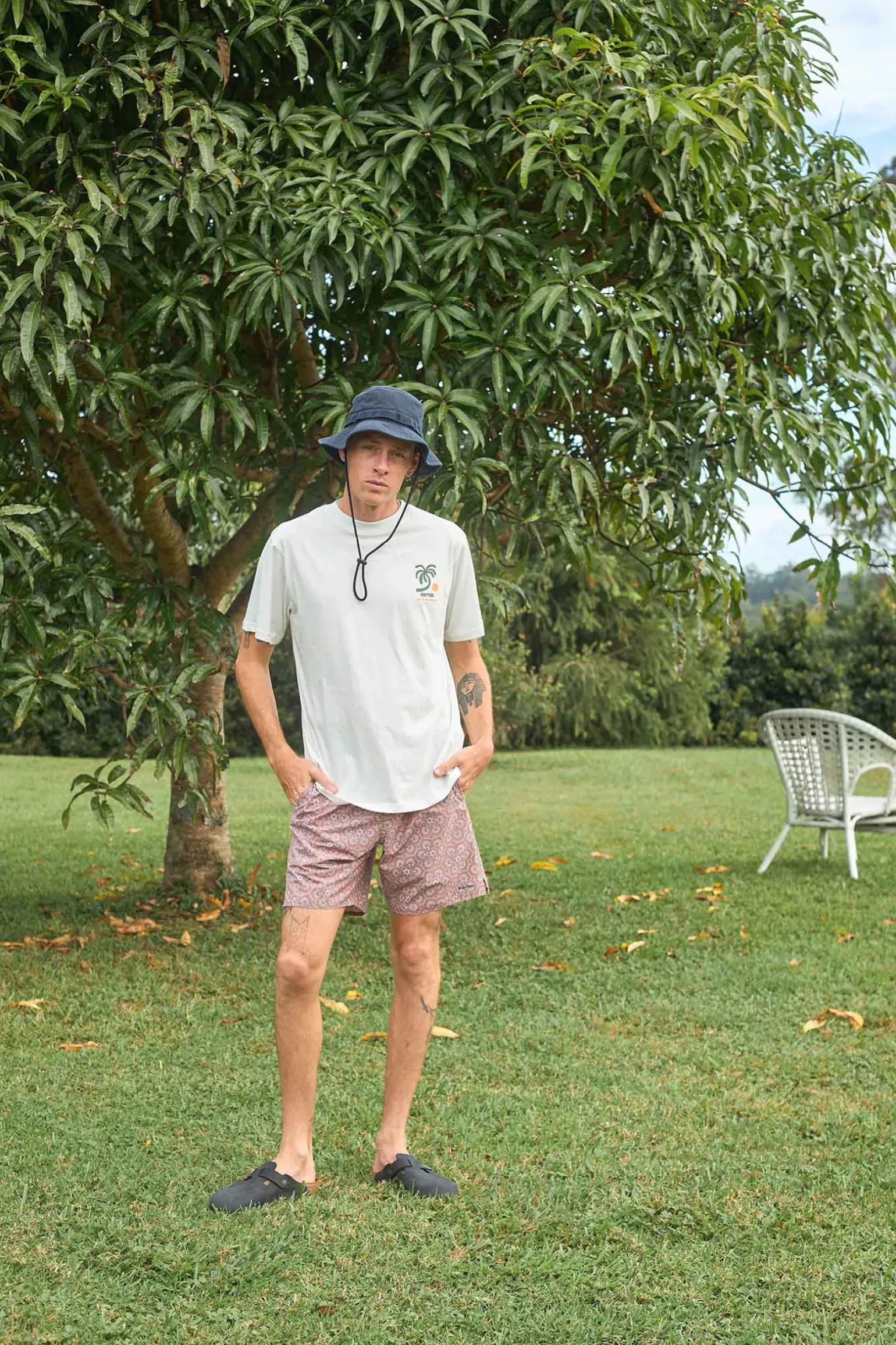 Trees Ss T-Shirt Vintage White