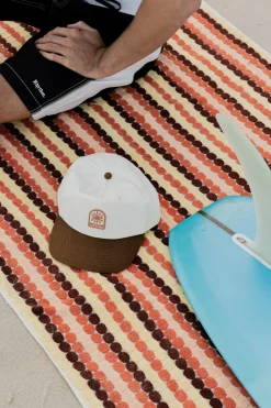 Vacation Stripe Towel Burnt Orange