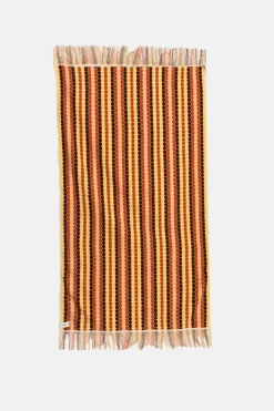 Vacation Stripe Towel Burnt Orange