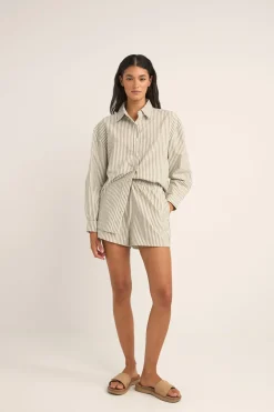 Valley Stripe Short Ivy