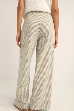 Valley Stripe Wide Leg Pant Ivy