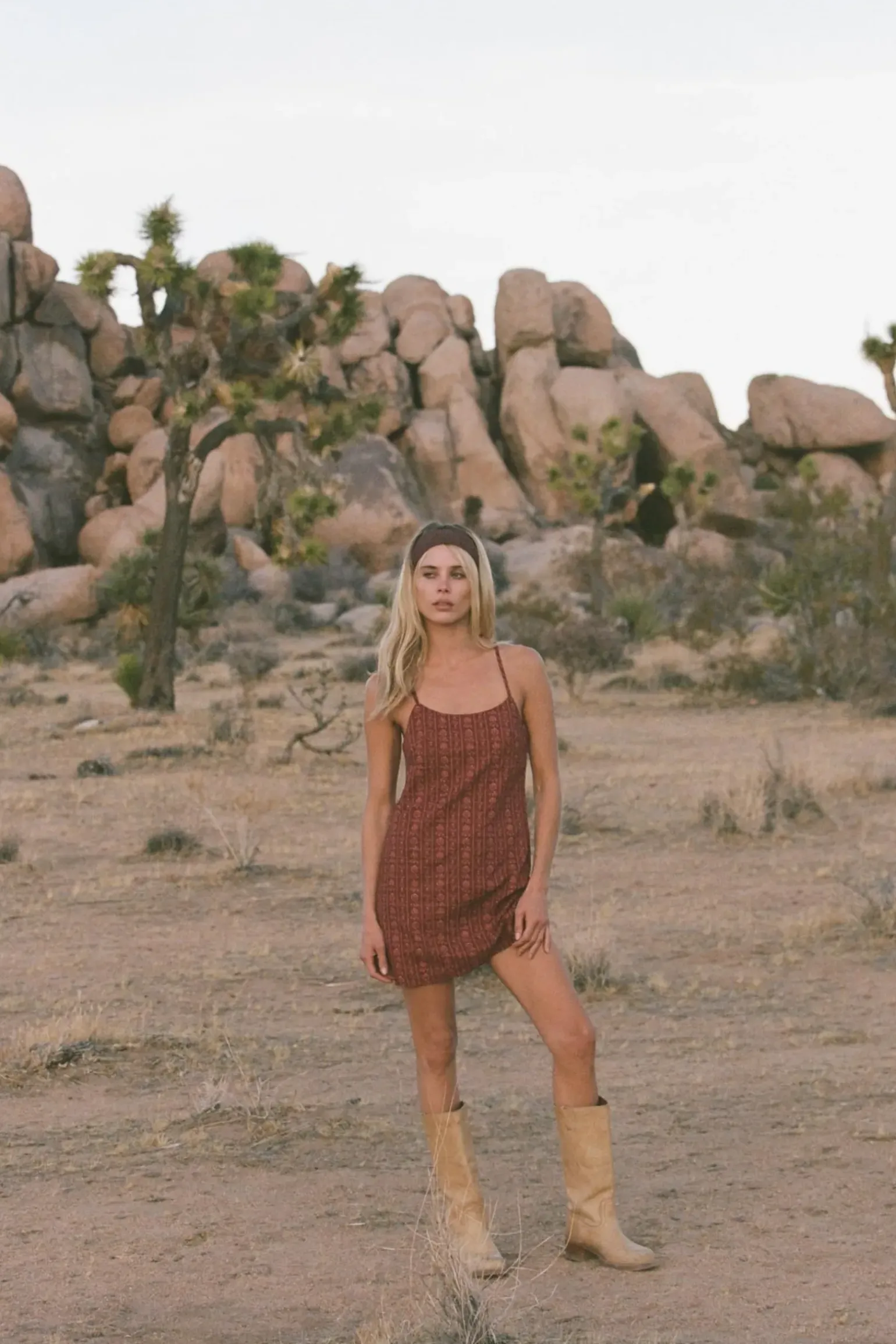 Vintage Floral Mini Dress Burgundy
