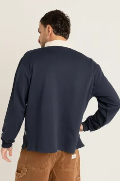 Vintage Rugby Ls Polo Indigo