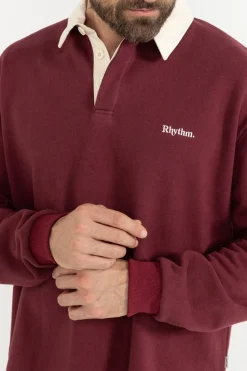 Vintage Rugby Ls Polo Merlot