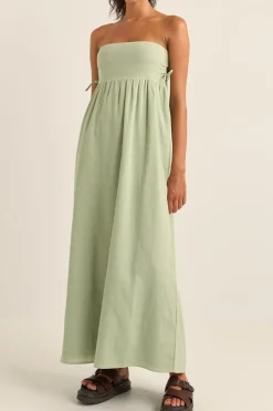 Zali Tie Side Maxi Dress Sage