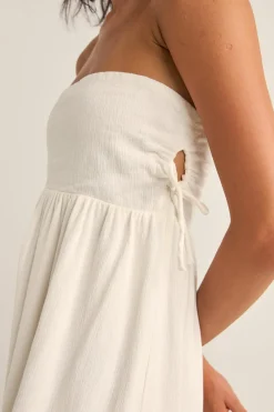 Zali Tie Side Maxi Dress Coconut